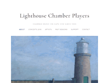 Tablet Screenshot of lighthousechamberplayers.org